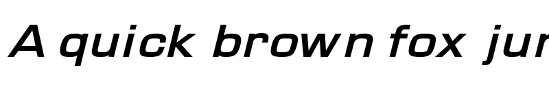 Preview of Waukegan LDO Extended Bold Oblique font