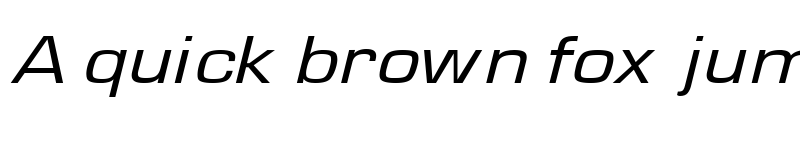 Preview of Waukegan LDO Extended Oblique font
