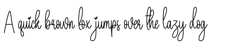 Preview of Wedding Package Regular font