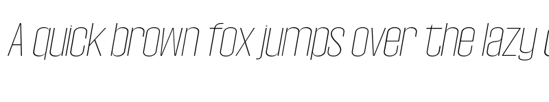 Preview of Wellston Thin Italic font