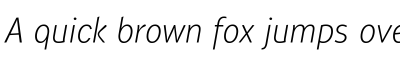 Preview of Wendelin Reduced 46 Leicht Kursiv font