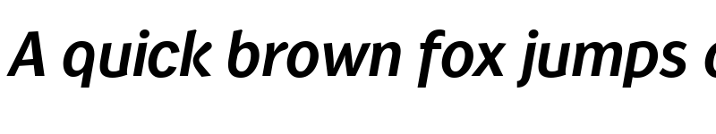 Preview of Wendelin Reduced Bold Italic font