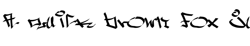 Preview of West Side Plain font