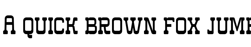 Preview of western carlo Regular font