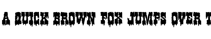 Preview of Western Nightmare Regular font