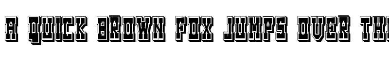 Preview of Westerngames Regular font