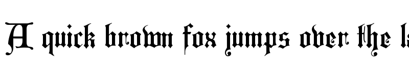 Preview of WestminsterGotisch Regular font