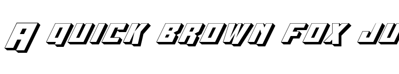 Preview of Whiskey Bravo Victor 3D 3D font
