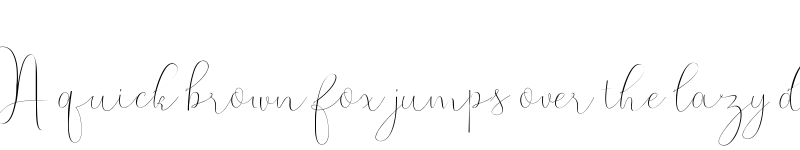 Preview of Whitening reguler Regular font