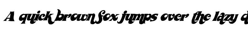 Preview of WickedSeventies Regular font