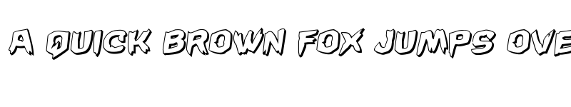 Preview of Wicker Man 3D Rotalic Italic font