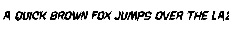 Preview of Wicker Man Condensed Italic Condensed Italic font