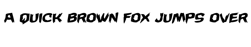 Preview of Wicker Man Rotalic Italic font