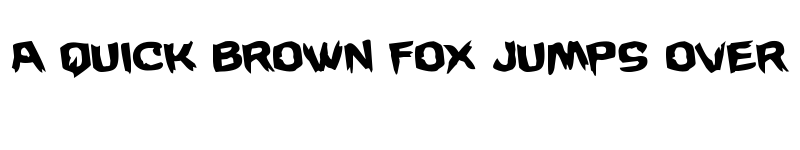 Preview of Wicker Man Rotated Regular font