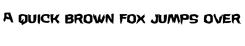 Preview of Wicker Man Staggered Regular font