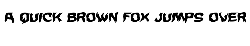 Preview of Wicker Man Warped Italic Italic font