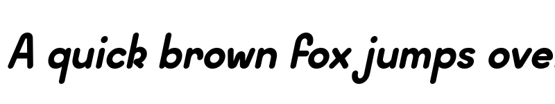 Preview of Wida Round Demo Bold Italic font