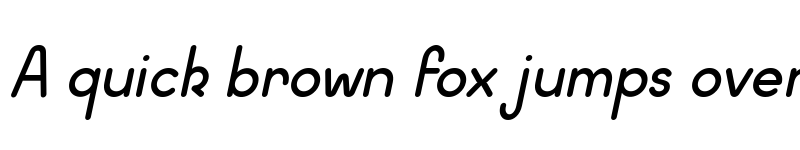 Preview of Wida Round Italic font