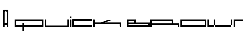 Preview of Wide Square Regular font