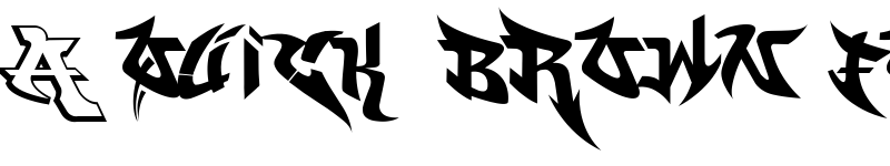 Preview of WildStyle Basic font