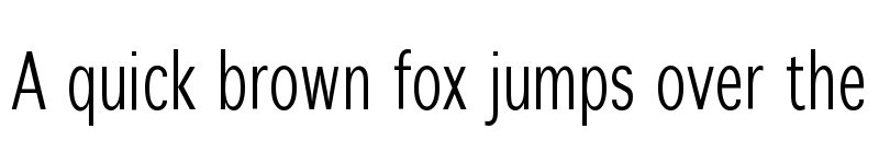 Preview of WinterthurCondensed Regular font