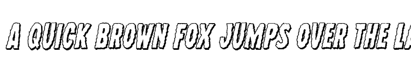 Preview of Wolf Brothers 3D Italic Italic font