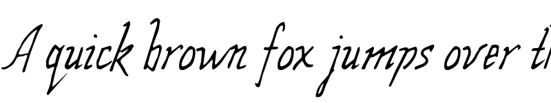 Preview of Wolven Script Regular font