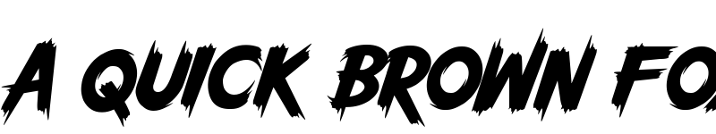 Preview of Wolves Vs Monster Slant DEMO Regular font