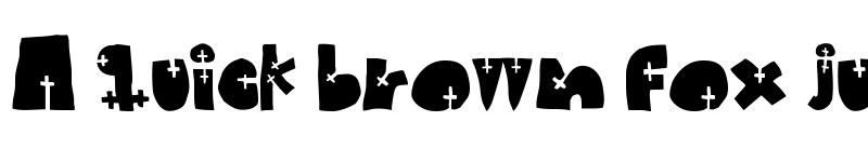 Preview of WOODCUTTER CROSS Regular font