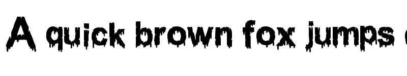 Preview of WOODCUTTER DRIPPING CLASSIC FONT Regular font