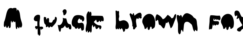 Preview of Woodcutter Dripping Nightmare v.01 Regular font