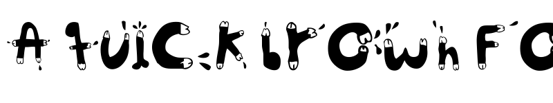 Preview of woodcutter POLLITA ALEGRE Regular font