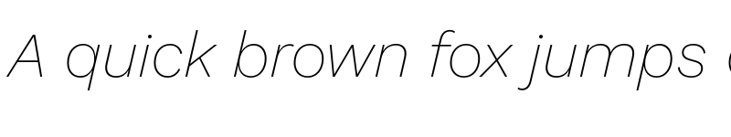 Preview of Work Sans ExtraLight Italic font