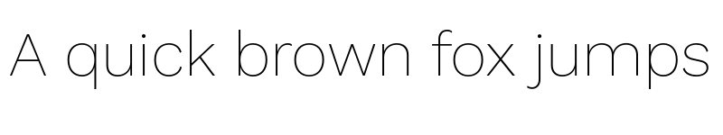 Preview of Work Sans ExtraLight font