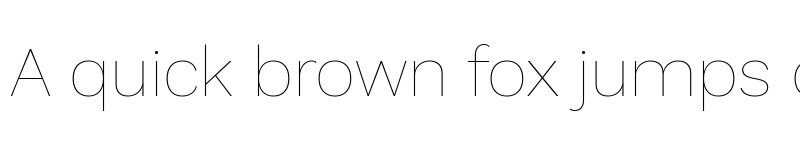 Preview of Work Sans Thin font