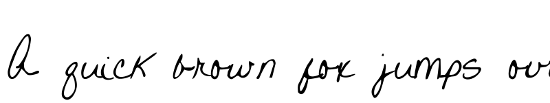 Preview of Written on His Hands Regular font