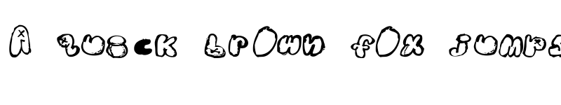 Preview of wyatt bubbles Regular font