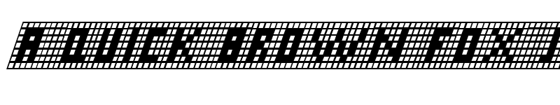 Preview of X-Grid Italic Italic font