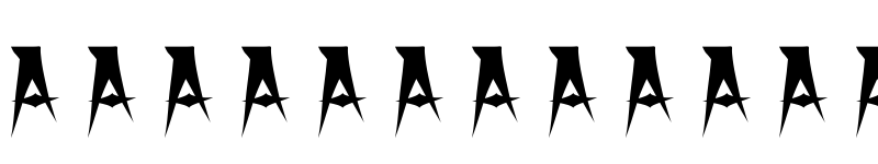 Preview of X Horror X Regular font