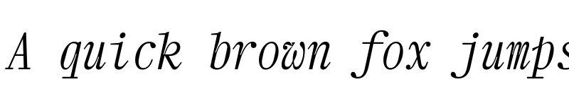 Preview of Xanh Mono Italic font