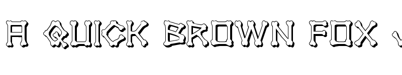 Preview of xBONES 3D Regular font