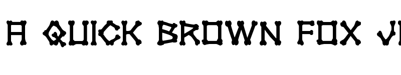 Preview of xBONES Bold Bold font