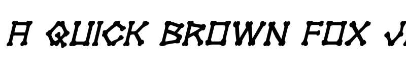 Preview of xBONES Bold Italic Bold Italic font