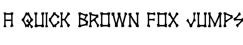 Preview of xBONES Condensed Condensed font