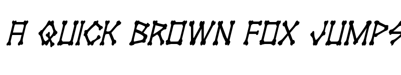 Preview of xBONES Condensed Italic Condensed Italic font