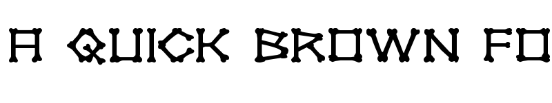 Preview of xBONES Expanded Expanded font