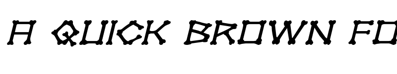 Preview of xBONES Expanded Italic Expanded Italic font