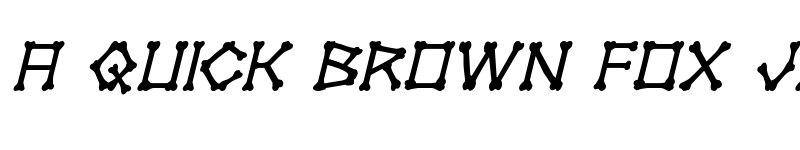 Preview of xBONES Italic Italic font