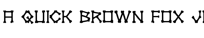 Preview of xBONES Regular font