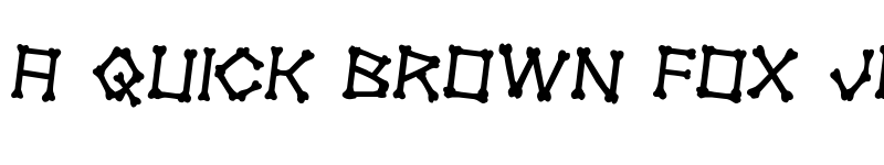 Preview of xBONES Rotated 2 Regular font